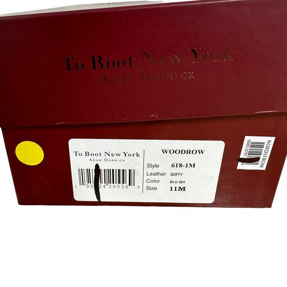 To Boot New York Woodrow Navy Blue Suede Chukka Boot Men's Size 11M New in Box - Picture 6 of 9